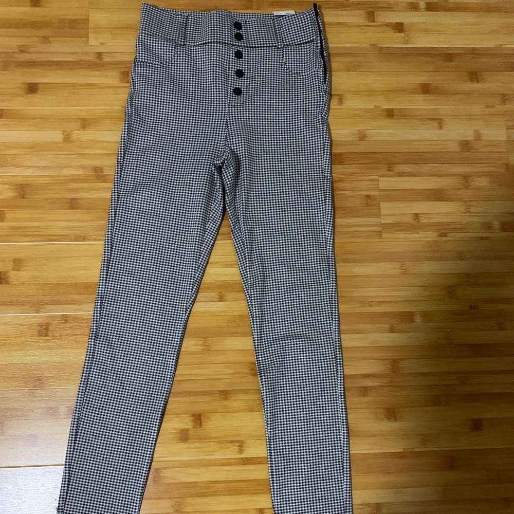Gingham print pants (similar to leggings)